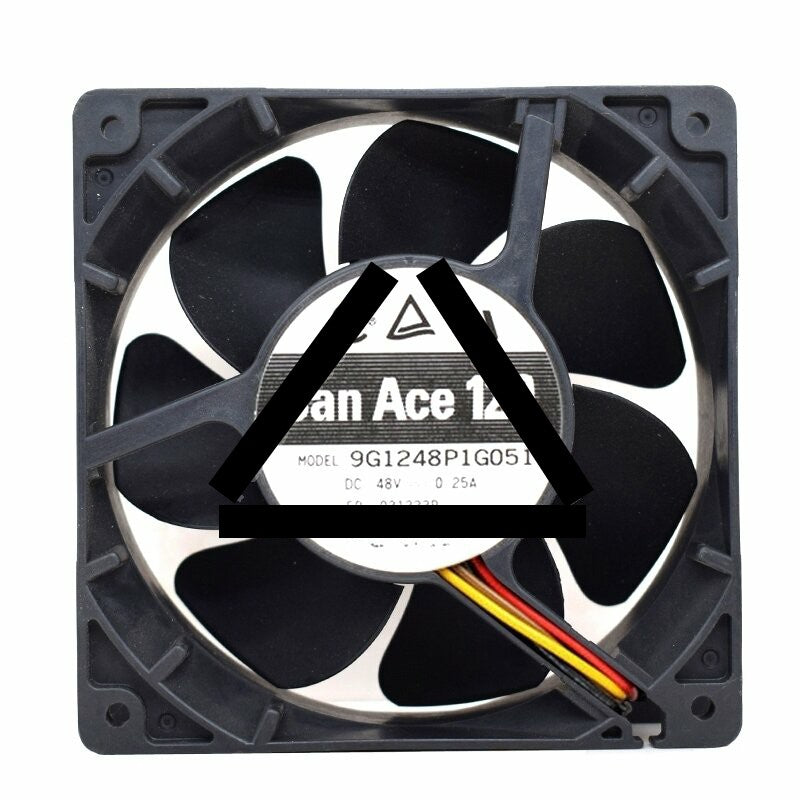 Sanyo Denki 9G1248P1G051 DC 48V 0.25A 4 Wires Axial Cooling Fan