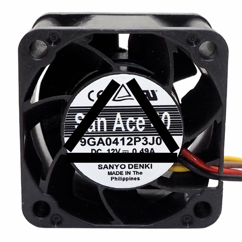 Sanyo Denki 9GA0412P3J01 DC 12V 0.49A 4028 Axial Cooling Fan