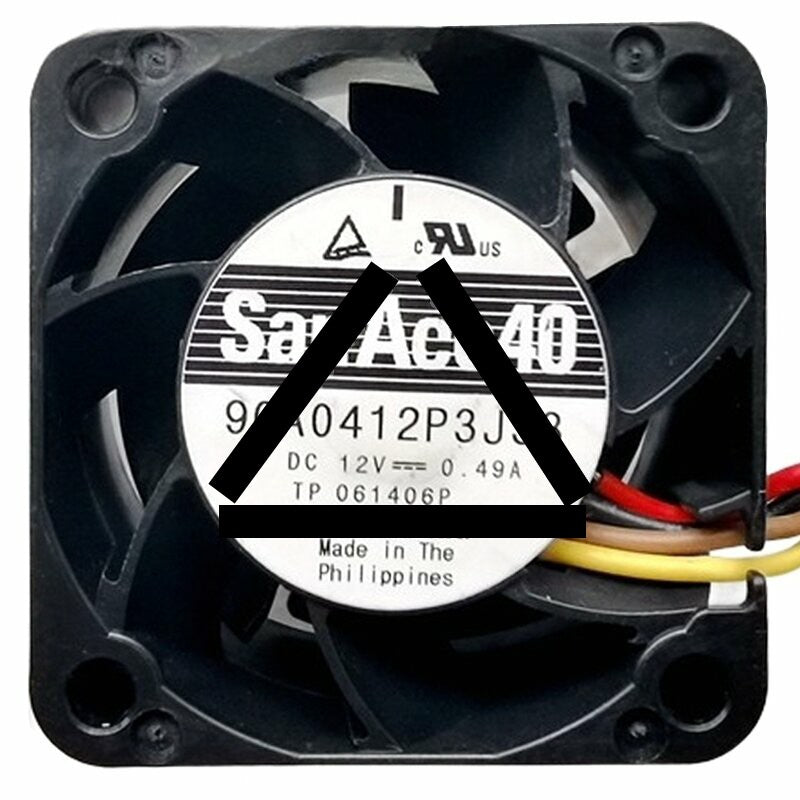 Sanyo Denki 9GA0412P3J33 DC 12V 0.49A 4 Wires PWM Axial Cooling Fan