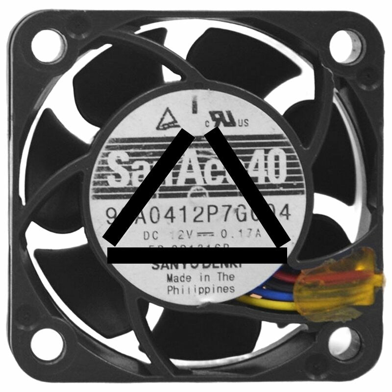 Sanyo Denki 9GA0412P7G004 DC 12V 0.17A 4015 Axial Cooling Fan