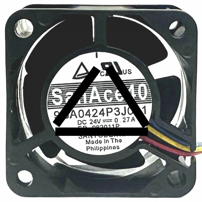 Sanyo Denki 9GA0424P3J001 DC 24V 0.27A 4028 Axial Cooling Fan