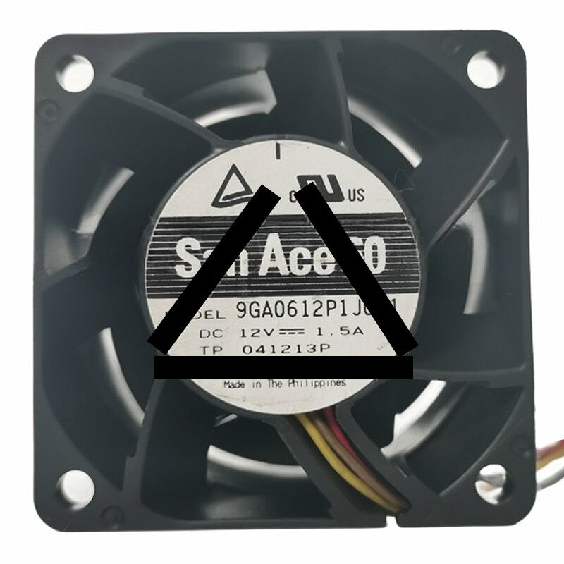Sanyo Denki 9GA0612P1J051 DC 12V 1.5A 6038 Axial Cooling Fan