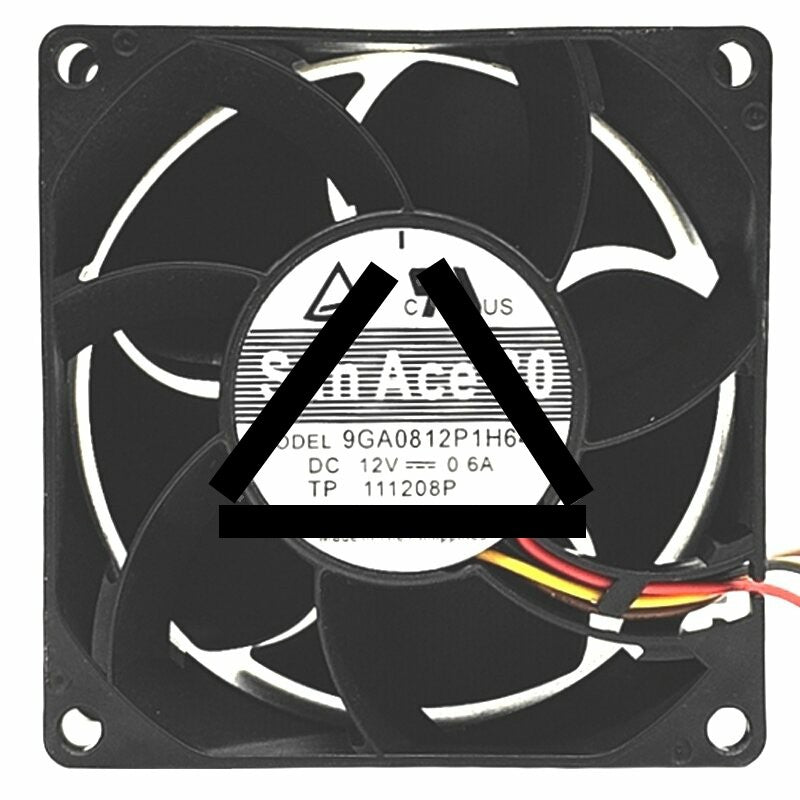 Sanyo Denki 9GA0812P1H641 DC 12V 0.6A 4 Wires PWM Axial Cooling Fan