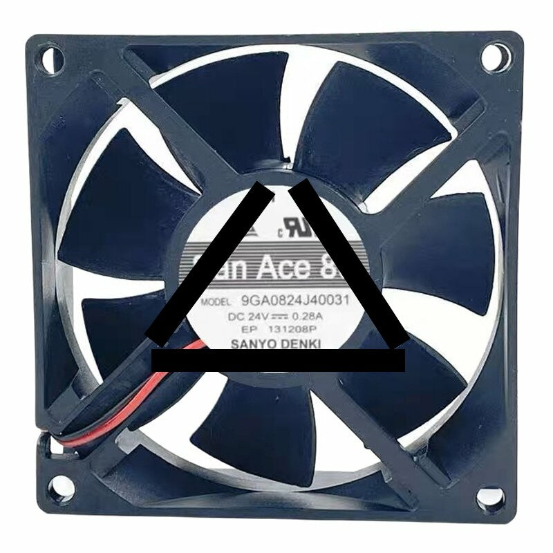 Sanyo Denki 9GA0824J40031 DC 24V 0.28A 8025 Axial Cooling Fan