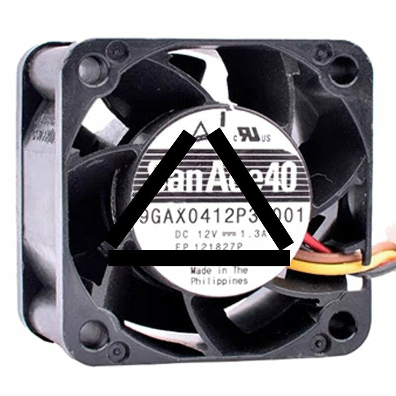 Sanyo Denki 9GAX0412P3S001 DC 12V 1.3A 4028 Axial Cooling Fan