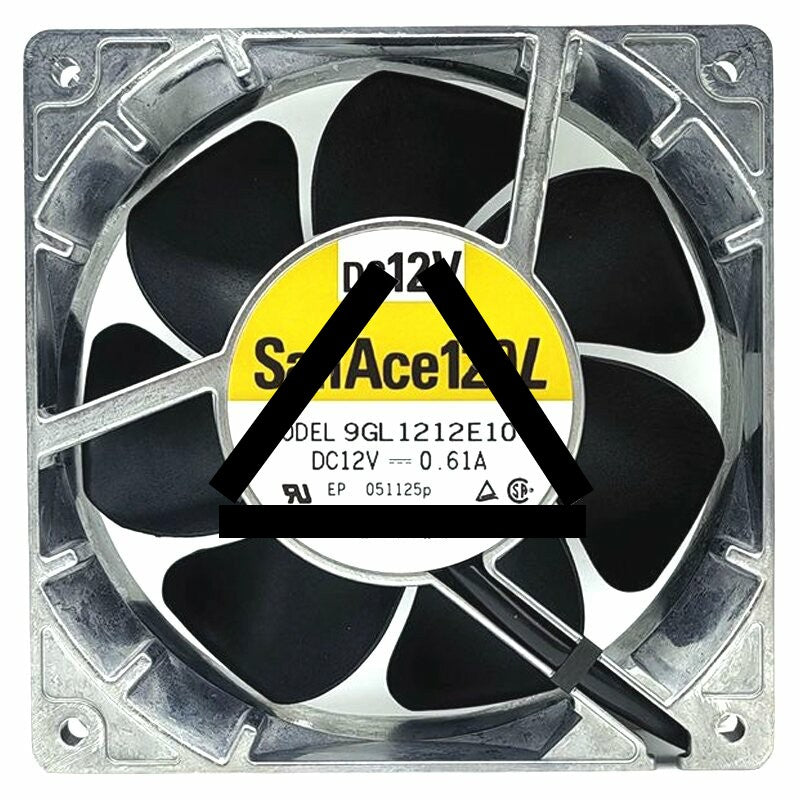 Sanyo Denki 9GL1212E101 DC 12V 0.61A 3 Wires Axial Cooling Fan