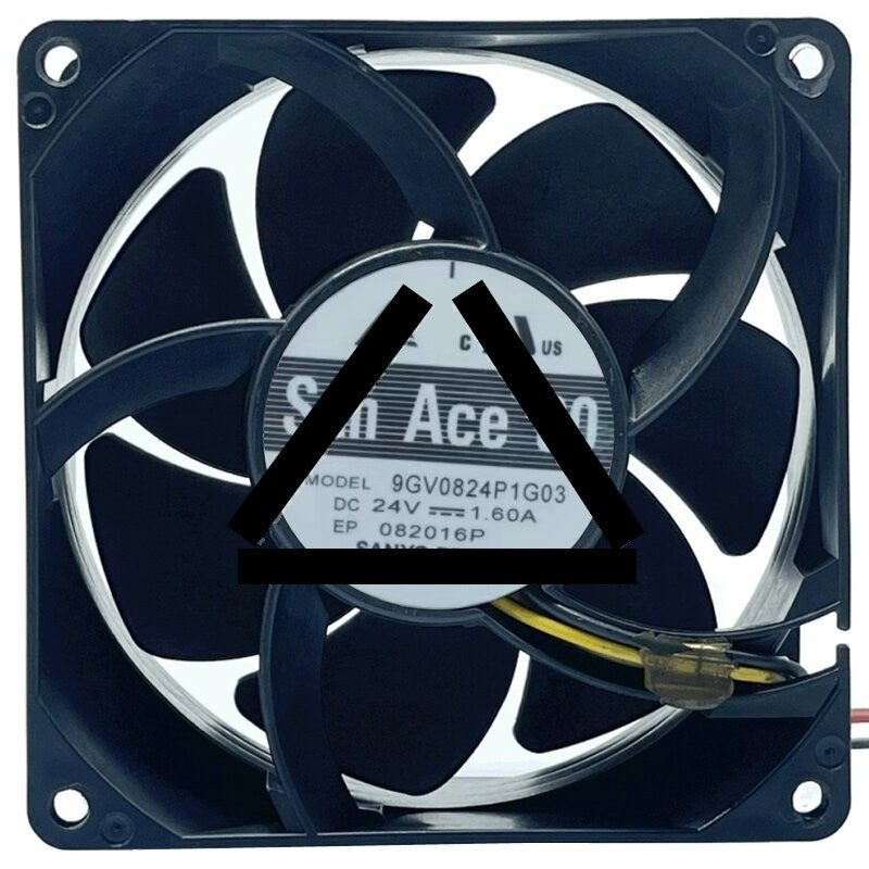Sanyo Denki 9GV0824P1G03 DC 24V 1.60A 4 Wires PWM Axial Cooling Fan