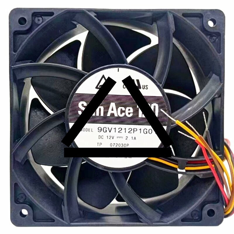 Sanyo Denki 9GV1212P1G01 DC 12V 2.1A 4 Wires PWM Axial Cooling Fan