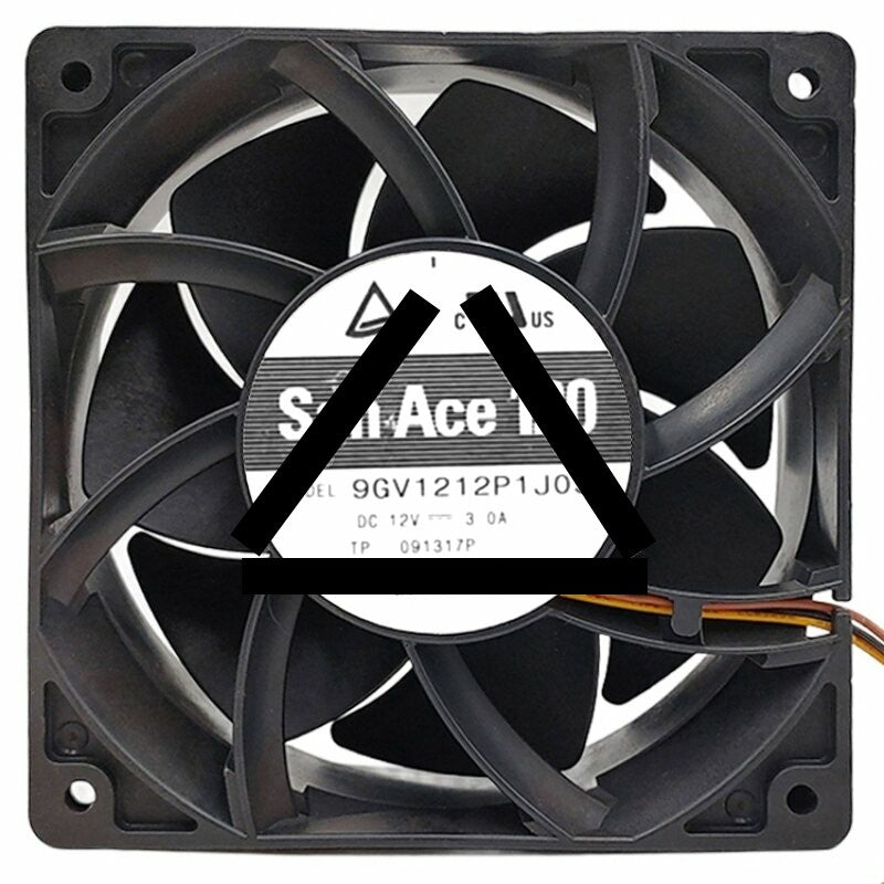Sanyo Denki 9GV1212P1J05 DC 12V 3.0A 4 Wires PWM Axial Cooling Fan