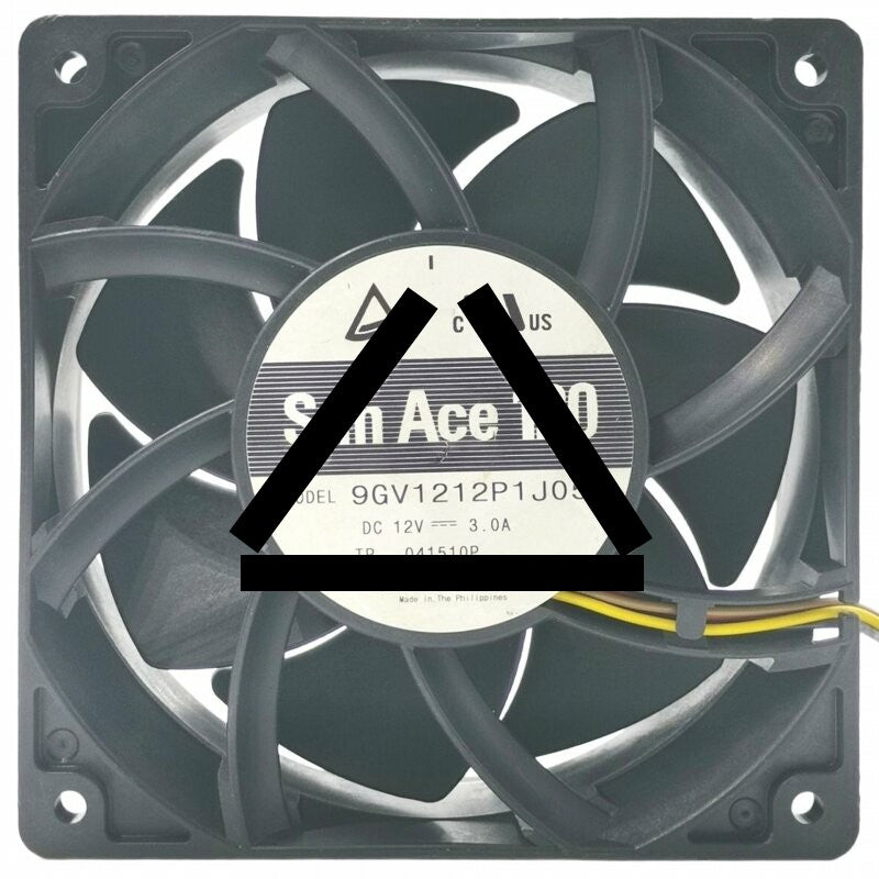 Sanyo Denki 9GV1212P1J051 DC 12V 3.0A 4 Wires PWM Axial Cooling Fan