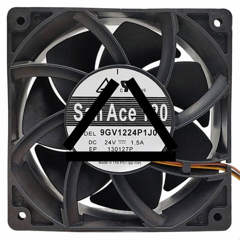 Sanyo Denki 9GV1224P1J01 DC 24V 1.5A 2 Wires / 3 Wires / 4 Wires Axial Cooling Fan