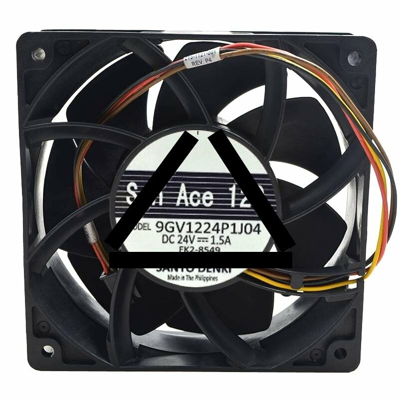 Sanyo Denki 9GV1224P1J04 DC 24V 1.5A 2 Wires / 3 Wires / 4 Wires Axial Cooling Fan