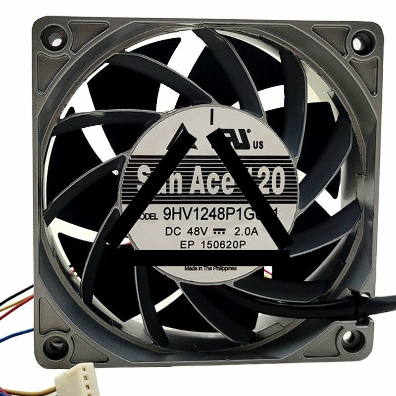 Sanyo Denki 9HV1248P1G001 DC 48V 2.0A 12038 Axial Cooling Fan