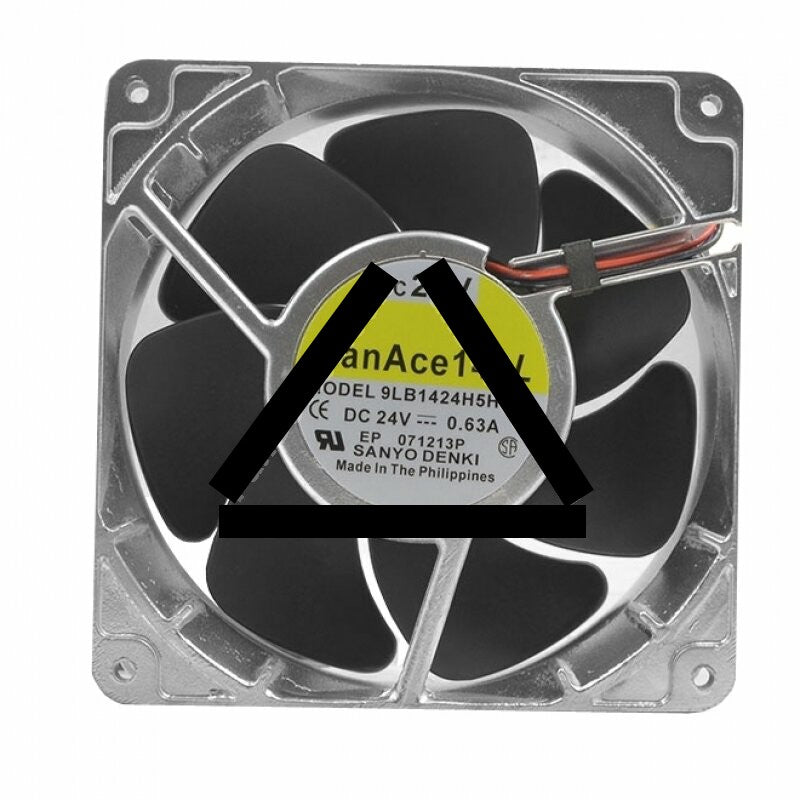 Sanyo Denki 9LB1424H5H03 DC 24V 0.63A 2 Wires / 3 Wires Axial Cooling Fan