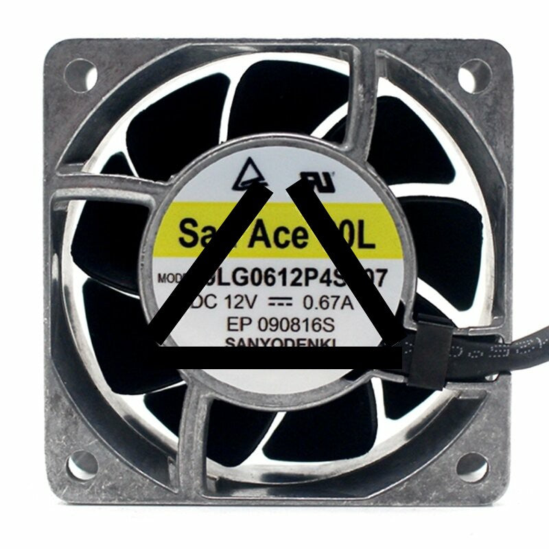Sanyo Denki 9LG0612P4S007 DC 12V 0.67A 6025 Axial Cooling Fan