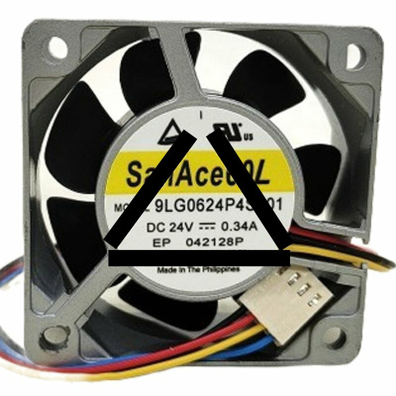 Sanyo Denki 9LG0624P4S001 DC 24V 0.34A 6025 Axial Cooling Fan