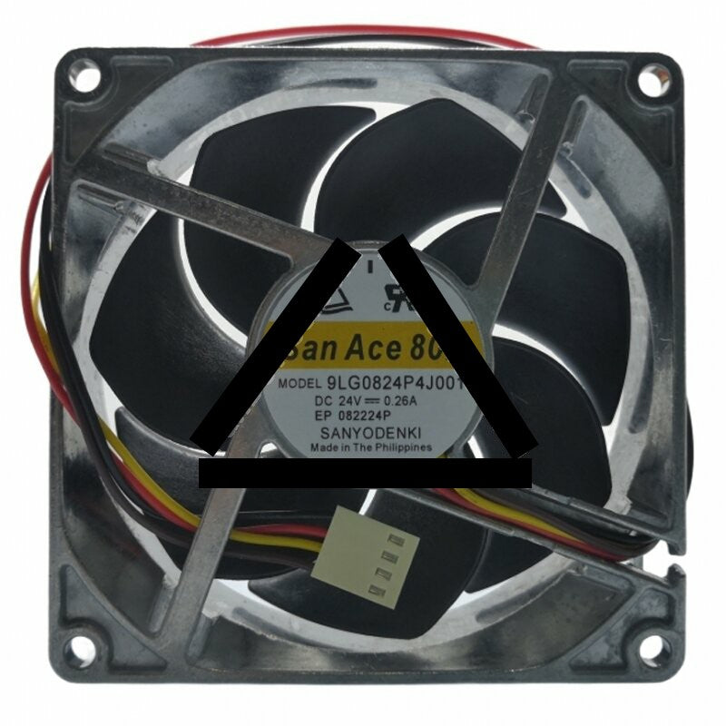 Sanyo Denki 9LG0824P4J001 DC 24V 0.26A 8025 Axial Cooling Fan