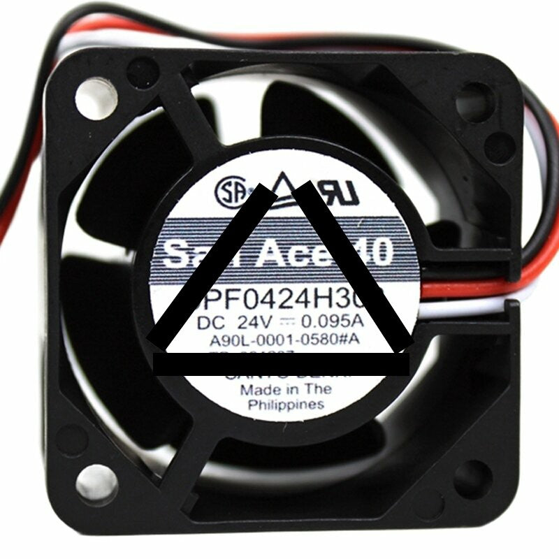 Sanyo Denki 9PF0424H303 DC 24V 0.095A 4028 Axial Cooling Fan