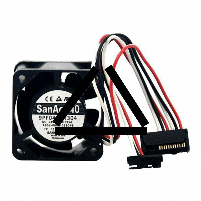 Sanyo Denki 9PF0424H304 A90L-0001-0580#B DC 24V 0.095A 3 Wires Axial Cooling Fan