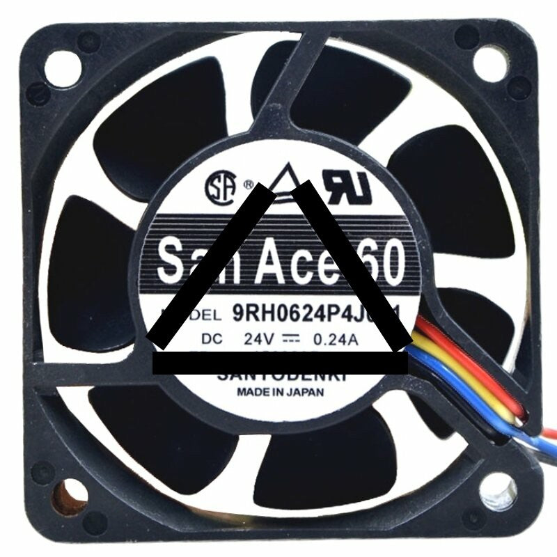 Sanyo Denki 9RH0624P4J031 DC 24V 0.24A 4 Wires PWM Axial Cooling Fan