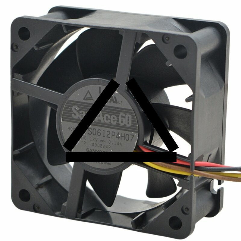 Sanyo Denki 9S0612P4H07 DC 12V 0.14A 6025 Axial Cooling Fan