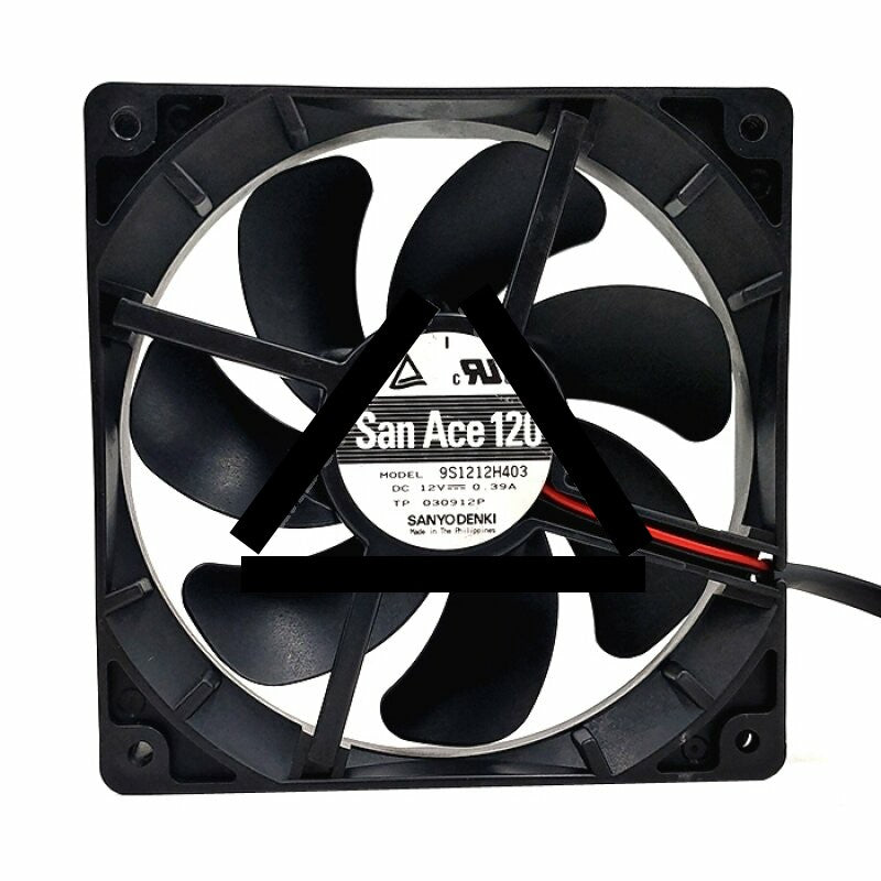 Sanyo Denki 9S1212H403 DC 12V 0.39A 2 Wires / 3 Wires / 4 Wires Axial Cooling Fan