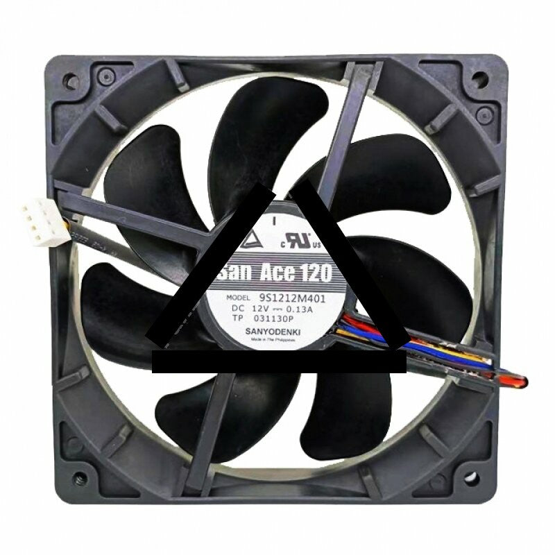 Sanyo Denki 9S1212M401 DC 12V 0.13A 2 Wires / 4 Wires Axial Cooling Fan