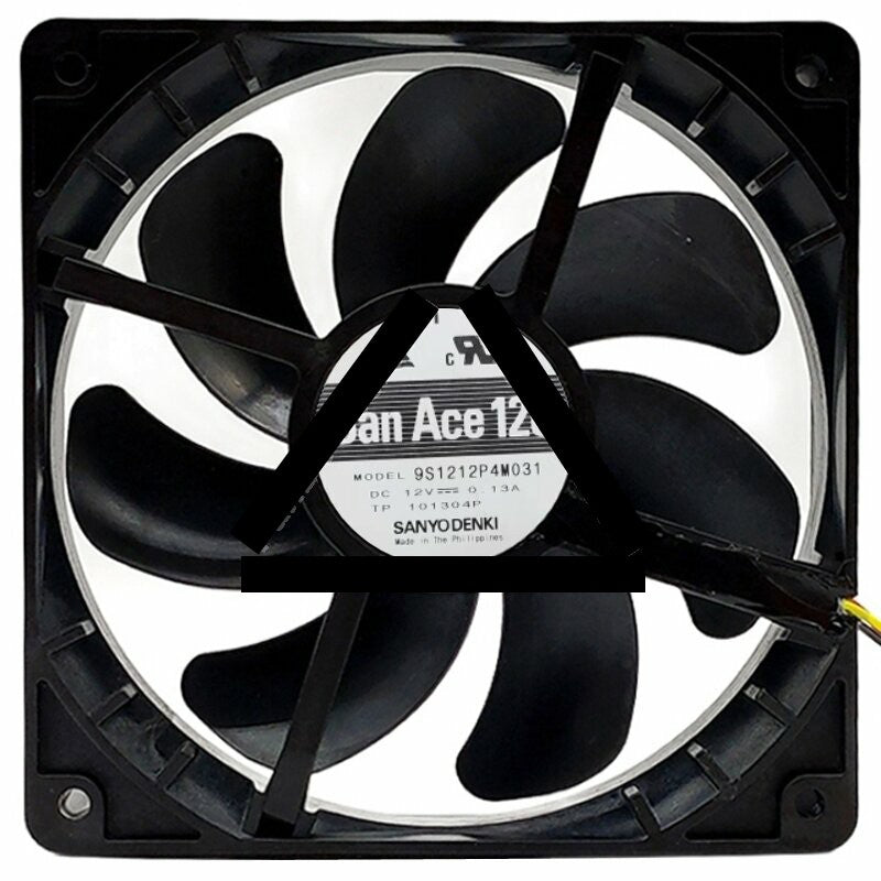 Sanyo Denki 9S1212P4M031 DC 12V 0.13A 2 / 3 / 4 Wires 12025 Axial Fan
