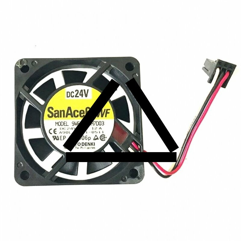 Sanyo Denki 9WF0624H7D03 A90L-0001-0511 DC 24V 0.12A 3 Wires Axial Cooling Fan