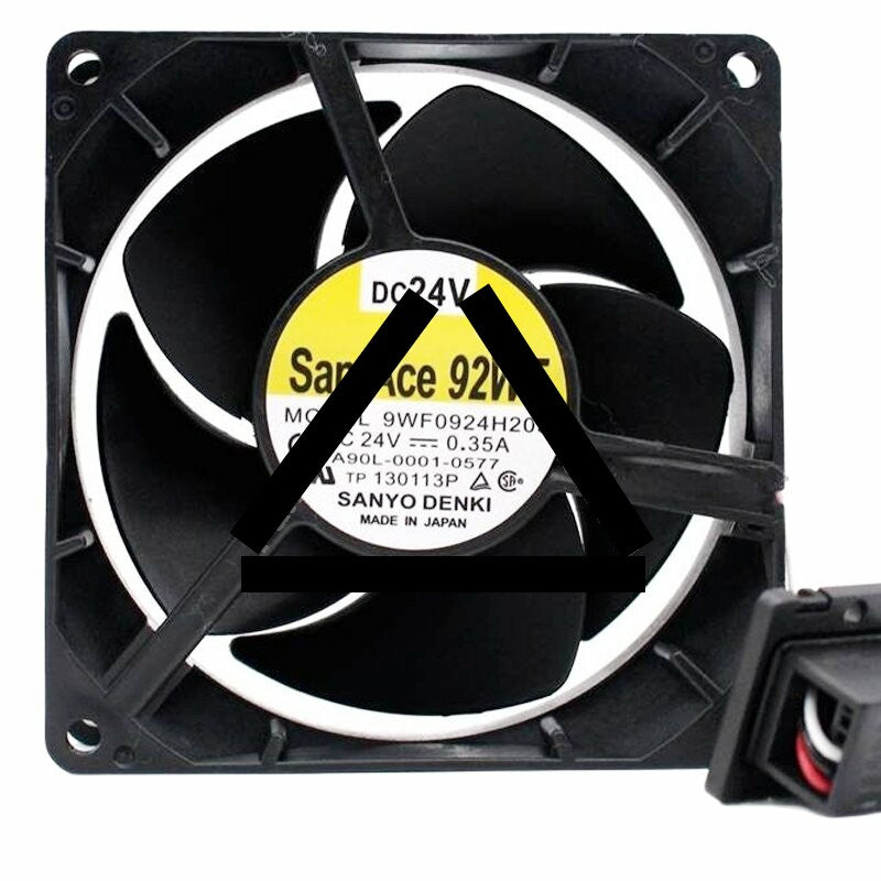 Sanyo Denki 9WF0924H203 A90L-0001-0577 DC 24V 0.35A 9232 Axial Cooling Fan