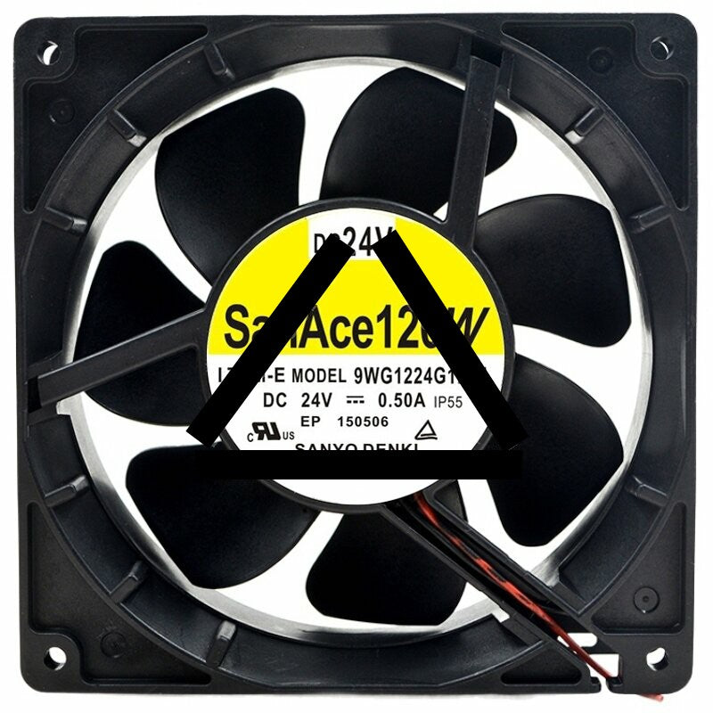 Sanyo Denki 9WG1224G1D01 DC 24V 0.50A 12038 IP55 Waterproof Axial Fan