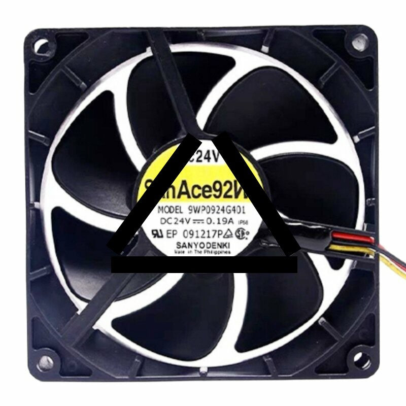 Sanyo Denki 9WP0924G401 DC 24V 0.19A 9225 Axial Cooling Fan