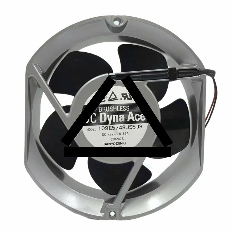 Sanyo Denki DC Dyna Ace 109E5748JS5J3 DC 48V 0.61A 2 Wires / 3 Wires / 4 Wires Axial Cooling Fan