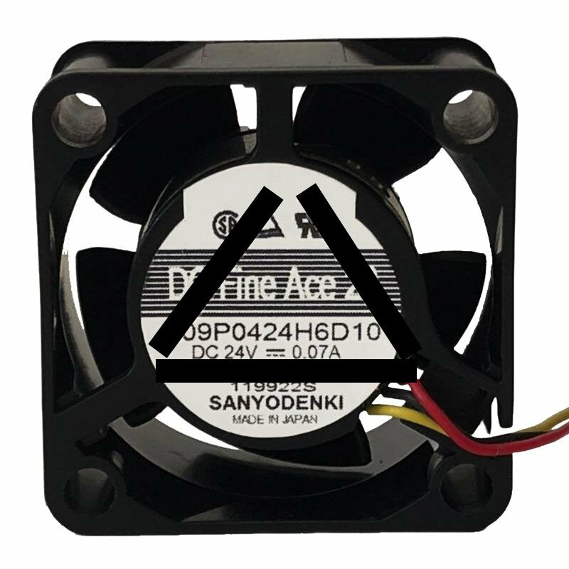 Sanyo Denki DC Fine Ace 20 109P0424H6D10 DC 24V 0.07A 4020 Axial Cooling Fan