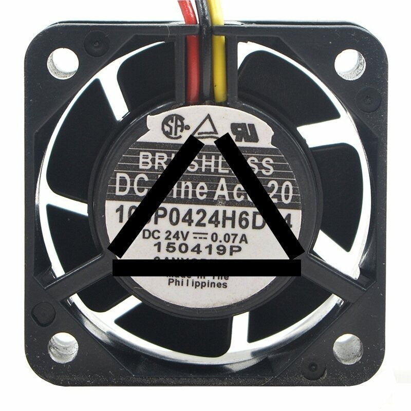 Sanyo Denki DC Fine Ace 20 109P0424H6D14 DC 24V 0.07A 2 Wires / 3 Wires Axial Cooling Fan
