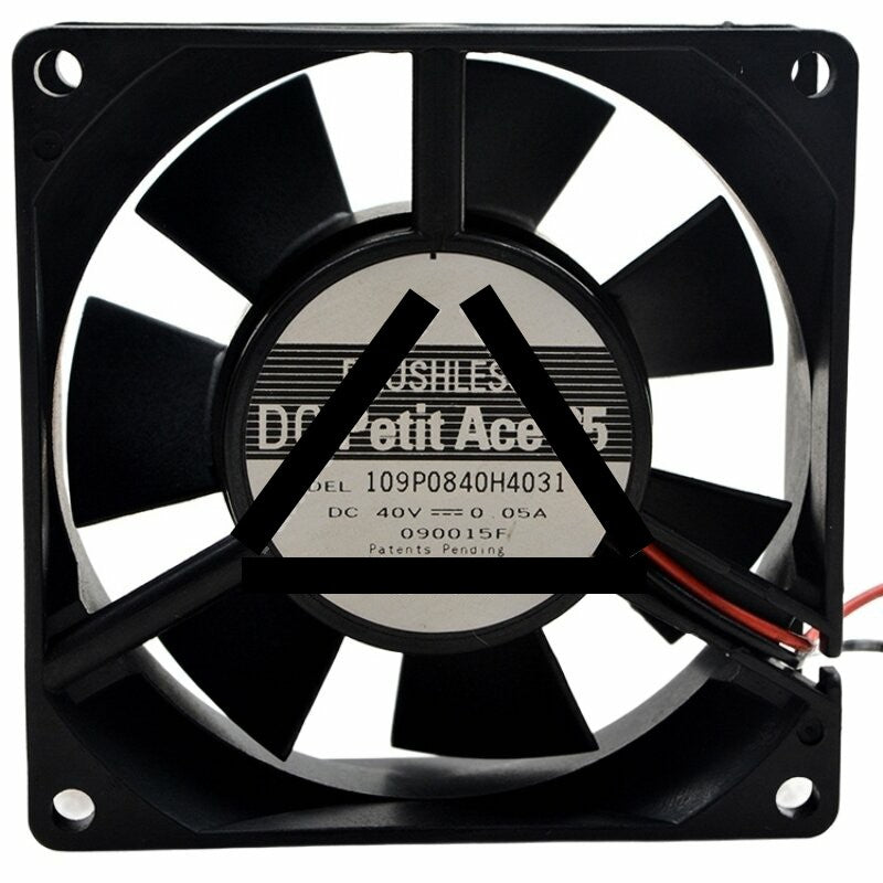 Sanyo Denki DC Petit Ace 25 109P0840H4031 DC 40V 0.05A 2 Wires Axial Cooling Fan