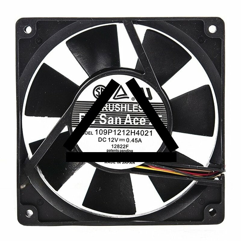 Sanyo Denki DC San Ace 25 109P1212H4021 DC 12V 0.45A 12025 Axial Cooling Fan