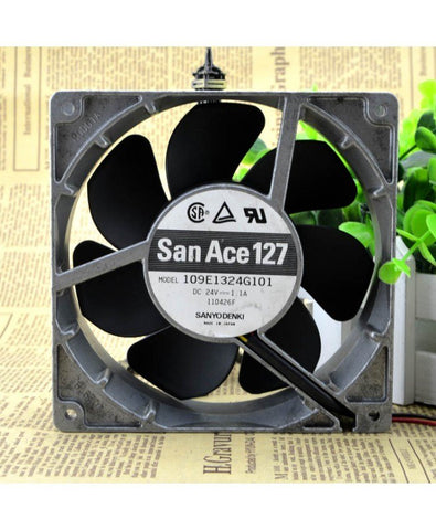 Original FOR SANYO DENKI SAN ACE 109E1324G101 DC 24V 1.1A 3 wire 12.7CM Aluminum frame cooling fan