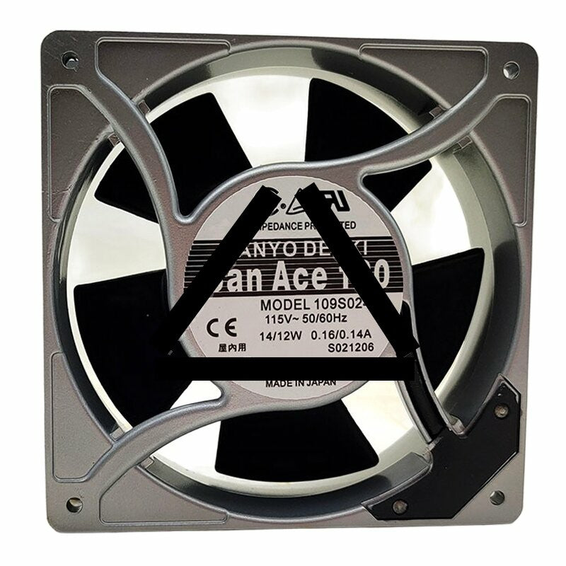 Sanyo Denki San Ace 120 109S024UL AC 115V 0.16/0.14A 14/12W Axial Cooling Fan