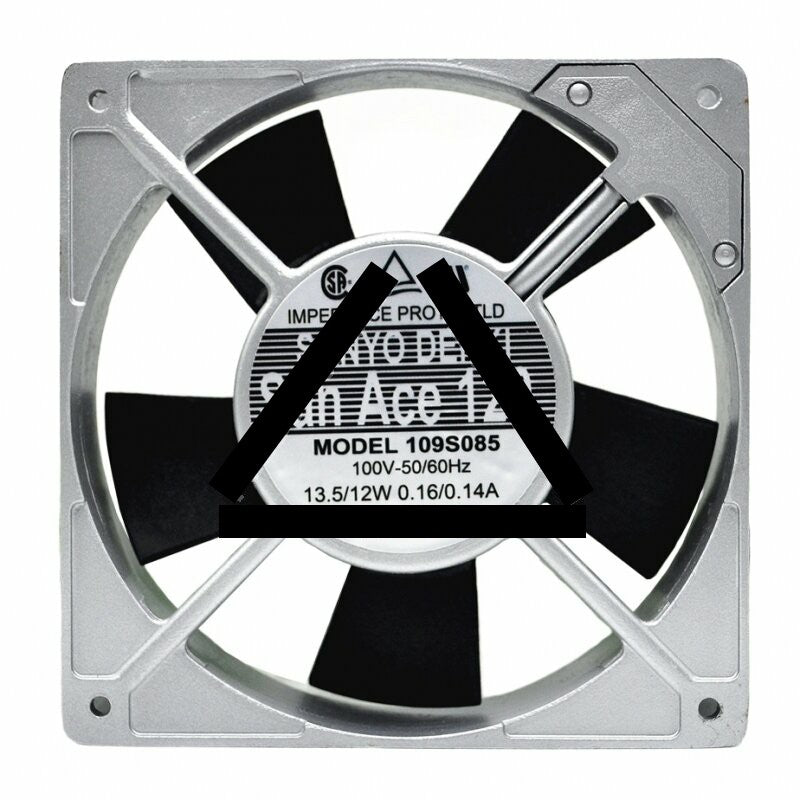 Sanyo Denki San Ace 120 109S085 AC 100V 0.16/0.14A 13.5/12W Axial Cooling Fan