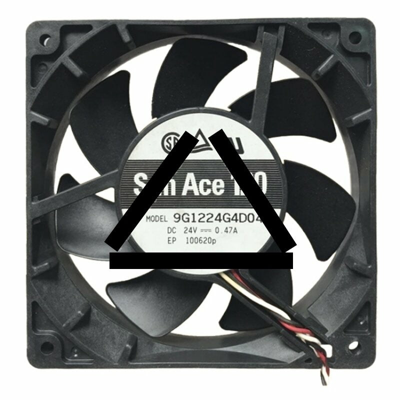 Sanyo Denki San Ace 120 9G1224G4D04 DC 24V 0.47A 2 Wires / 3 Wires Axial Cooling Fan