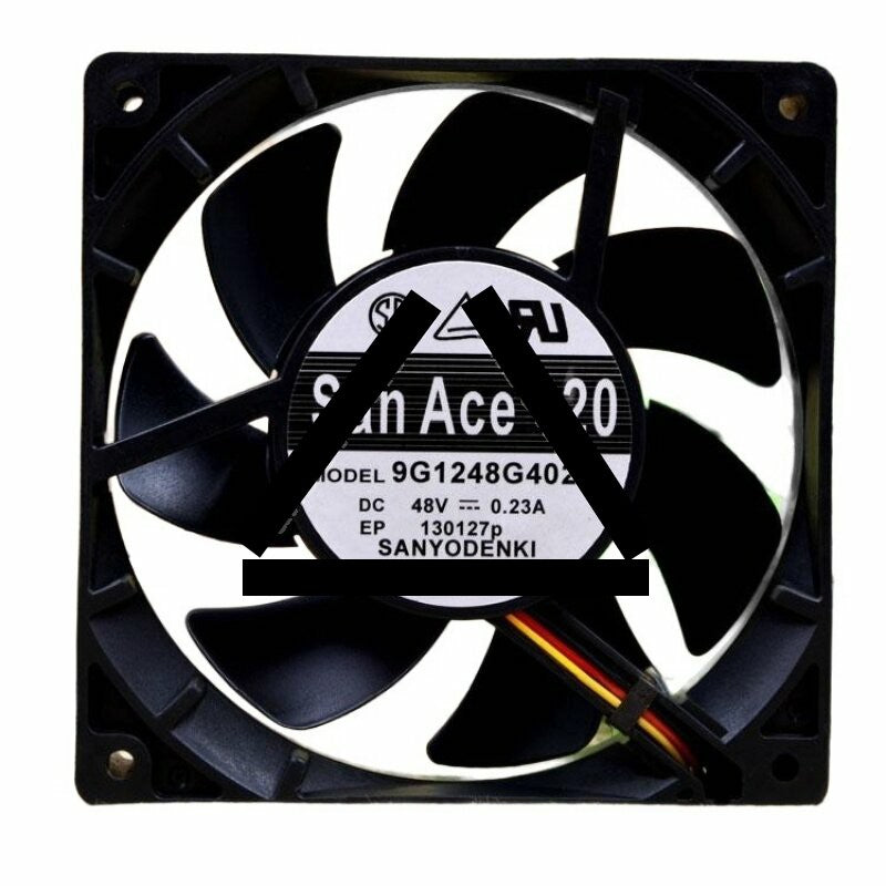 Sanyo Denki San Ace 120 9G1248G402 DC 48V 0.23A 2 Wires / 3 Wires Axial Cooling Fan