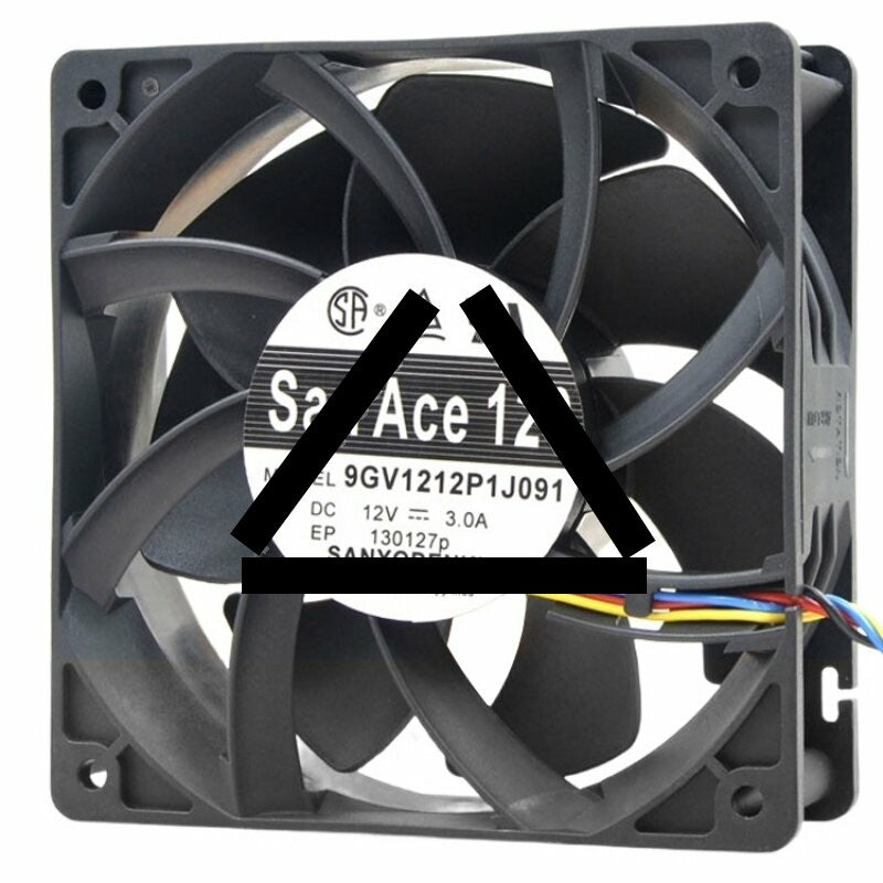 Sanyo Denki San Ace 120 9GV1212P1J091 DC 12V 3.0A 12038 Axial Cooling Fan