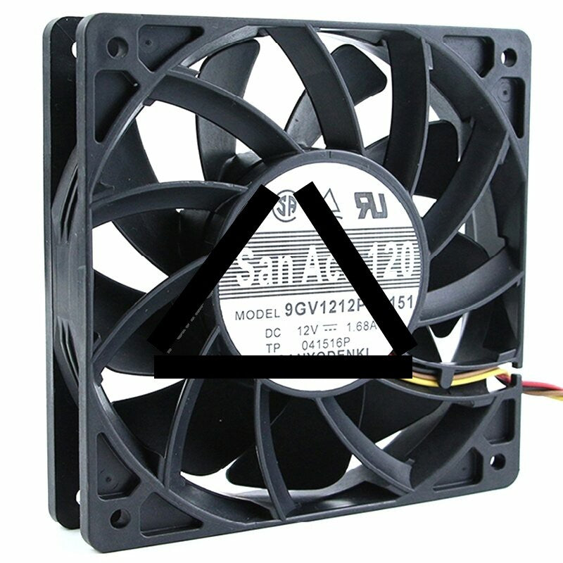 Sanyo Denki San Ace 120 9GV1212P4G151 DC 12V 1.68A 12025 Axial Cooling Fan