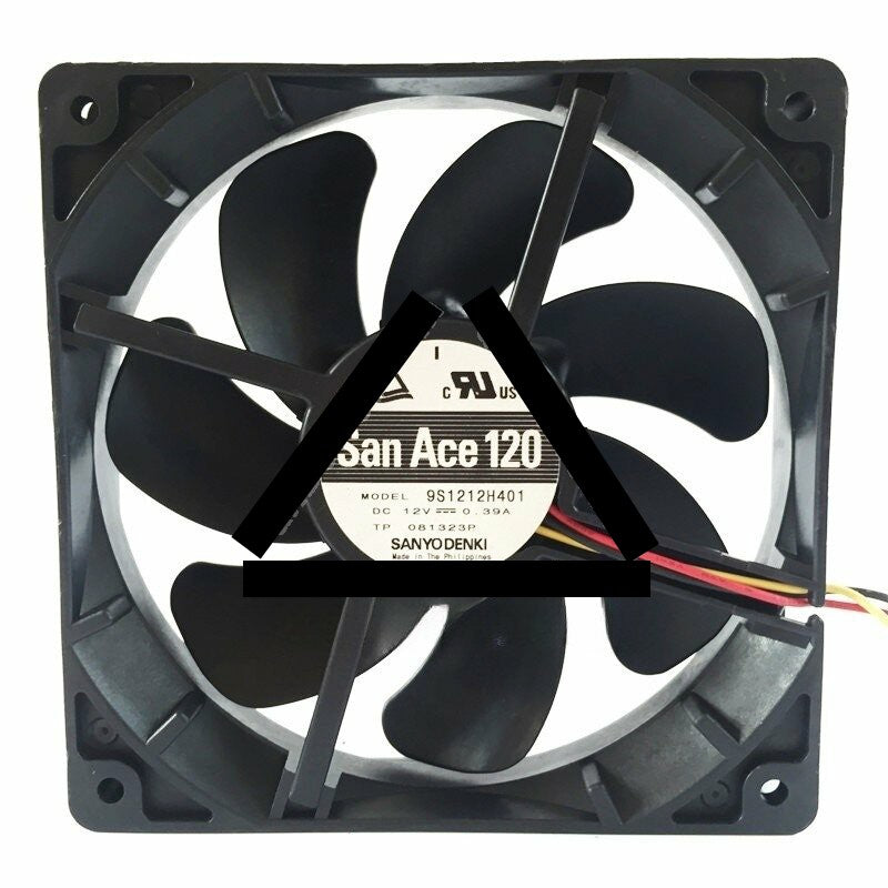 Sanyo Denki San Ace 120 9S1212H401 DC 12V 0.39A 2 Wires / 3 Wires / 4 Wires Axial Cooling Fan