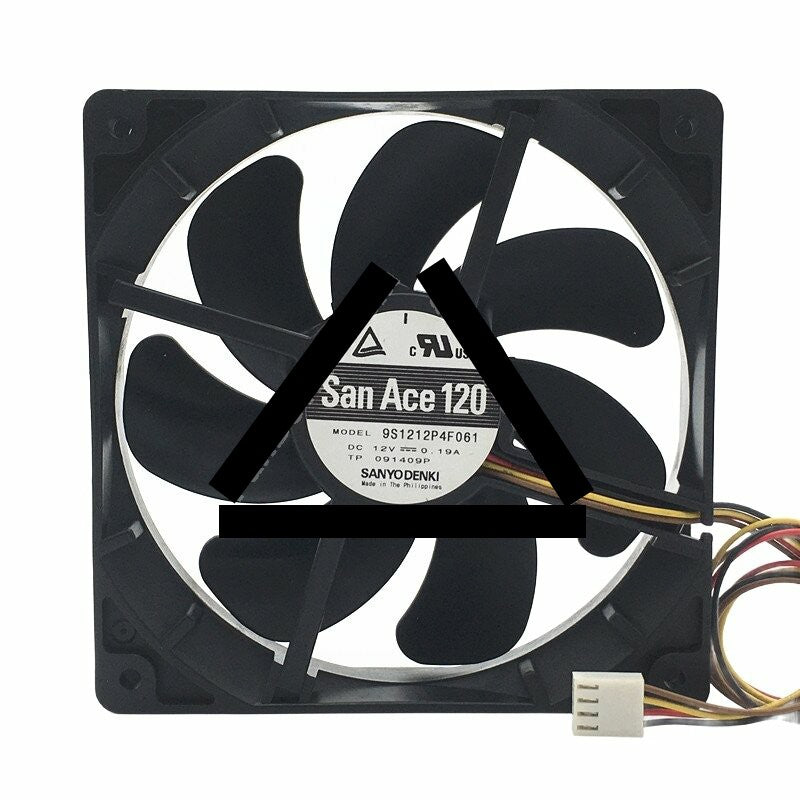 Sanyo Denki San Ace 120 9S1212P4F061 DC 12V 0.19A 12025 Axial Cooling Fan