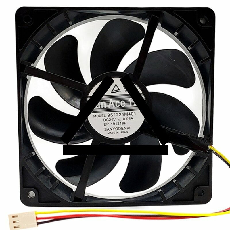 Sanyo Denki San Ace 120 9S1224M401 DC 24V 0.06A 12025 Axial Cooling Fan