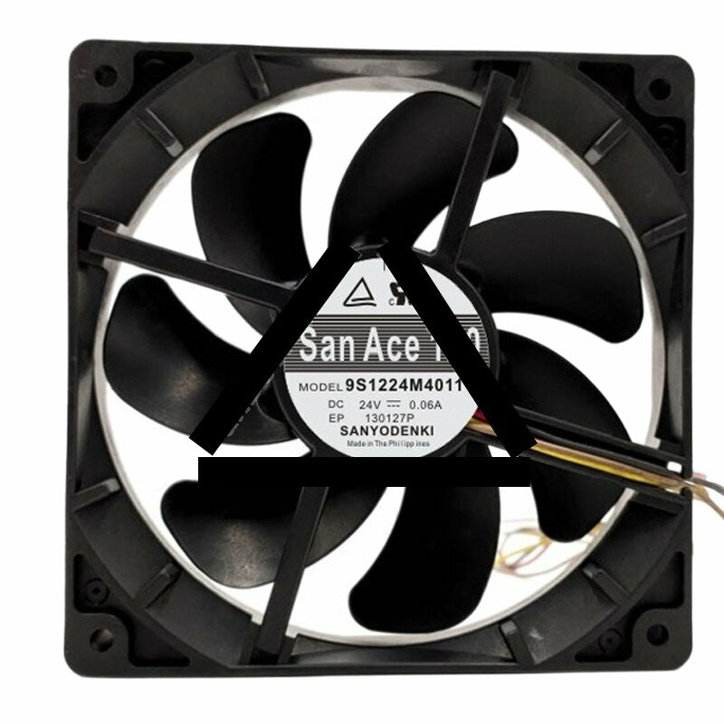 Sanyo Denki San Ace 120 9S1224M4011 DC 24V 0.06A 12025 Axial Cooling Fan