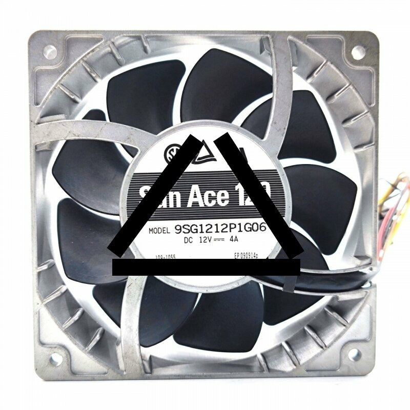 Sanyo Denki San Ace 120 9SG1212P1G06 DC 12V 4A 2 Wires / 3 Wires / 4 Wires Axial Cooling Fan