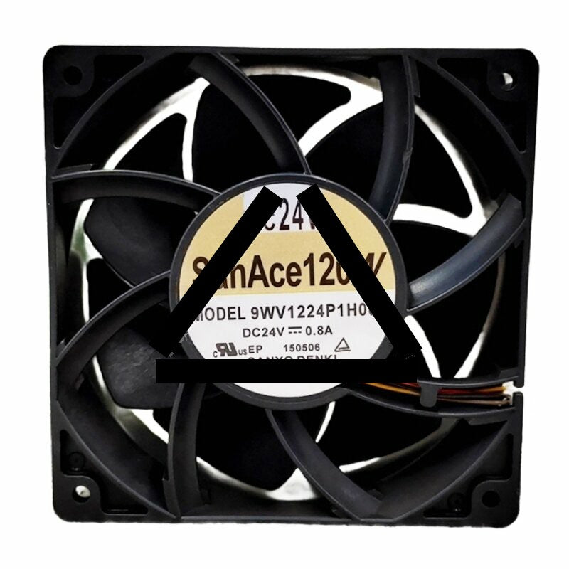 Sanyo Denki San Ace 120W 9WV1224P1H003 DC 24V 0.8A 2 Wires / 3 Wires / 4 Wires Axial Cooling Fan